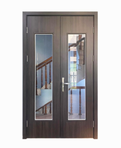 Cửa nhựa Composite 2 canh cân ô kính- CP-05
